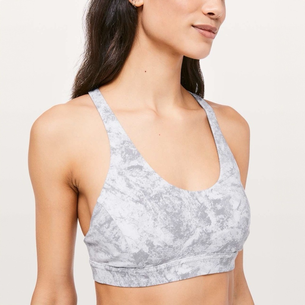 Lululemon Flow Bra in Marled Gray